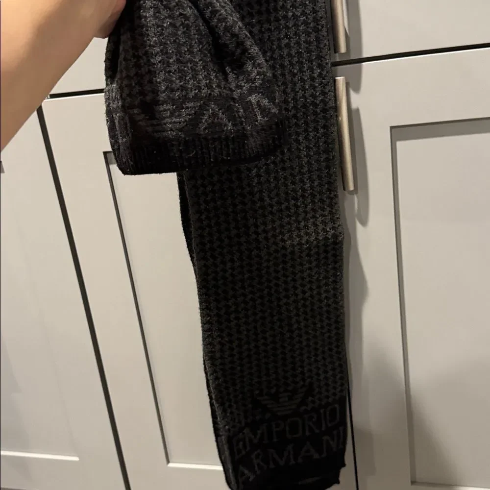 Emporio Armani Dark Gray kids Scarf and hat